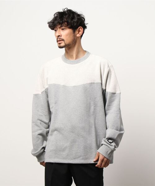 PIPING HOT FUTURE（パイピングホットフューチャー）の「WAVE LINE CREW SWEAT（スウェット・メンズ・ブラック/ライトグレー・L/XL/M）」の7枚目の写真