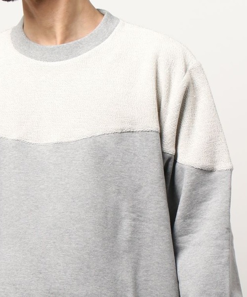 PIPING HOT FUTURE（パイピングホットフューチャー）の「WAVE LINE CREW SWEAT（スウェット・メンズ・ブラック/ライトグレー・L/XL/M）」の8枚目の写真