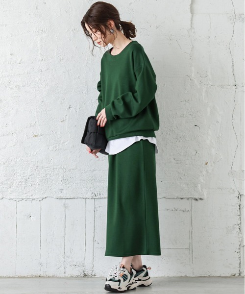 La-gemme(ラジェム)の「ダンボールニットセットアップ(セットアップ・レディース・ブラック/ベージュ/グリーン/ライトブラウン/ラベンダー・M/L)」の17枚目の写真