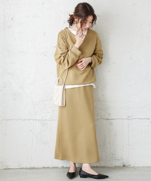 La-gemme(ラジェム)の「ダンボールニットセットアップ(セットアップ・レディース・ブラック/ベージュ/グリーン/ライトブラウン/ラベンダー・M/L)」の18枚目の写真