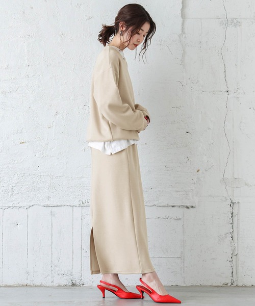 La-gemme(ラジェム)の「ダンボールニットセットアップ(セットアップ・レディース・ブラック/ベージュ/グリーン/ライトブラウン/ラベンダー・M/L)」の11枚目の写真