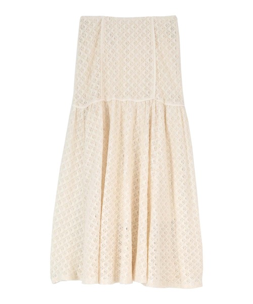 titivate（ティティベイト）の「ﾊﾟｲﾋﾟﾝｸﾞﾚｰｽﾏｰﾒｲﾄﾞｽｶｰﾄ（スカート・レディース・ブラウン系その他/ブラック/アイボリー・L/M/S）」の8枚目の写真