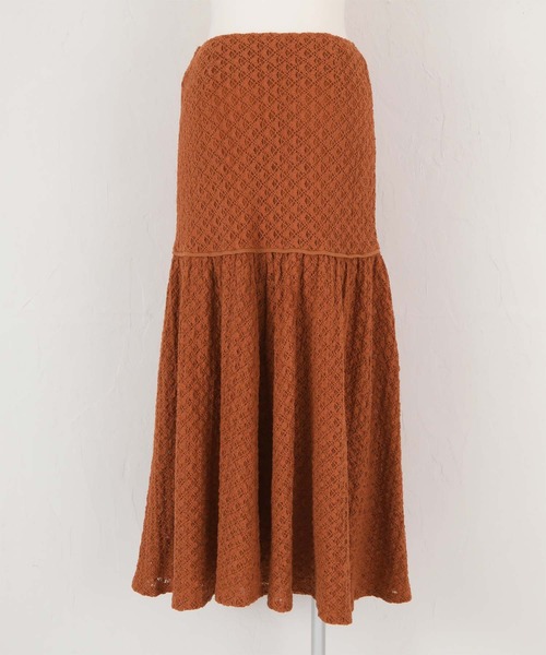 titivate（ティティベイト）の「ﾊﾟｲﾋﾟﾝｸﾞﾚｰｽﾏｰﾒｲﾄﾞｽｶｰﾄ（スカート・レディース・ブラウン系その他/ブラック/アイボリー・L/M/S）」の7枚目の写真