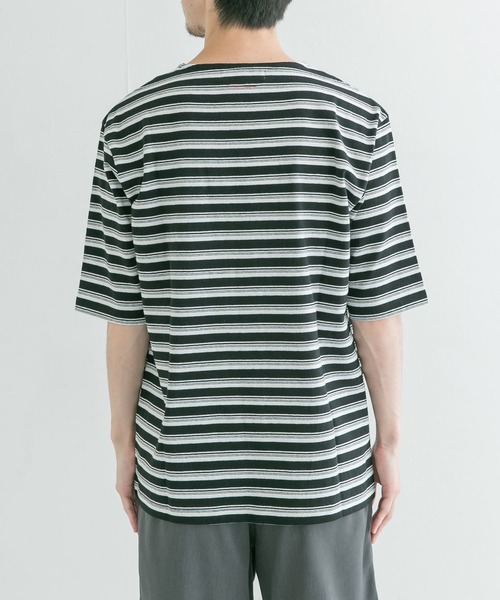 FREEMANS SPORTING CLUB（フリーマンズ スポーティング クラブ）の「『別注』FSC × Ar.T. FSCボーダーTシャツ（Tシャツ/カットソー・メンズ・グリーン/ブラック・MEDIUM/X-LARGE/LARGE）」の13枚目の写真