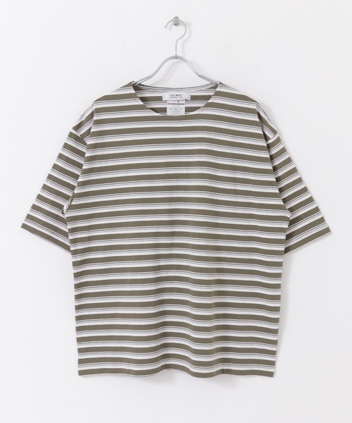 FREEMANS SPORTING CLUB（フリーマンズ スポーティング クラブ）の「『別注』FSC × Ar.T. FSCボーダーTシャツ（Tシャツ/カットソー・メンズ・グリーン/ブラック・MEDIUM/X-LARGE/LARGE）」の4枚目の写真