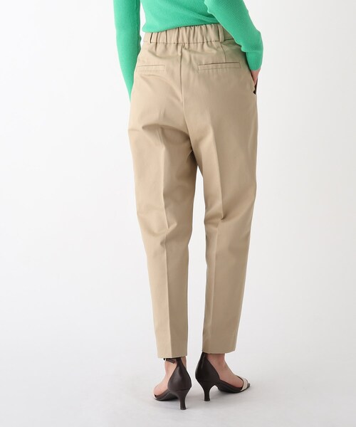 OPAQUE.CLIP（オペークドットクリップ）の「◆【C】コットンストレッチツイル ウエストタブデザインパンツ（その他パンツ・レディース・オフホワイト/サンドベージュ・40/38/36/34）」の5枚目の写真