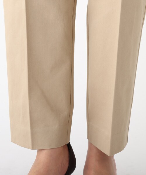 OPAQUE.CLIP（オペークドットクリップ）の「◆【C】コットンストレッチツイル ウエストタブデザインパンツ（その他パンツ・レディース・オフホワイト/サンドベージュ・40/38/36/34）」の7枚目の写真