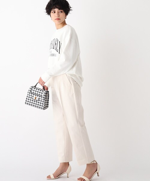 OPAQUE.CLIP（オペークドットクリップ）の「◆【C】コットンストレッチツイル ウエストタブデザインパンツ（その他パンツ・レディース・オフホワイト/サンドベージュ・40/38/36/34）」の9枚目の写真