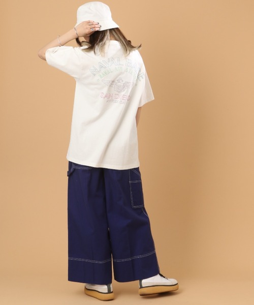 AVIREX（アヴィレックス）の「ネオンカラー ナバル Tシャツ/NEON COLOR NAVAL T-SHIRT（Tシャツ/カットソー・レディース・ブラック/ホワイト/ブラウン系その他/ダークオリーブ・MEDIUM/LARGE/XX-LARGE/X-LARGE）」の11枚目の写真