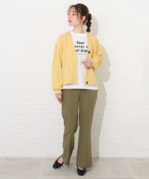 Cutie Blonde（キューティーブロンド）の「◆【S-L】センターシームカラーパンツ（その他パンツ・レディース・ブラック/カーキ/ピンク系・01/02/03）」の18枚目の写真