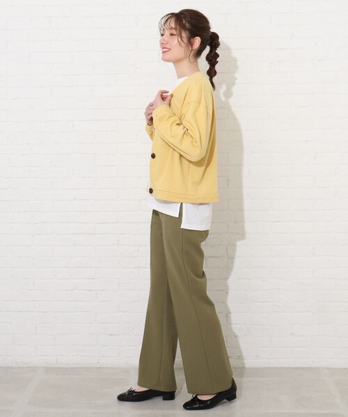 Cutie Blonde（キューティーブロンド）の「◆【S-L】センターシームカラーパンツ（その他パンツ・レディース・ブラック/カーキ/ピンク系・01/02/03）」の6枚目の写真