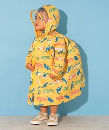 恐竜×電車柄レインコート