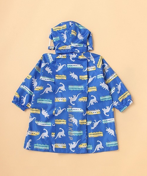 kladskap（クレードスコープ）の「恐竜×電車柄レインコート（レインコート/ポンチョ・キッズ・イエロー/ブルー・M/L）」の9枚目の写真