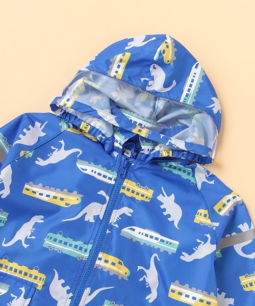 kladskap（クレードスコープ）の「恐竜×電車柄レインコート（レインコート/ポンチョ・キッズ・イエロー/ブルー・M/L）」の18枚目の写真