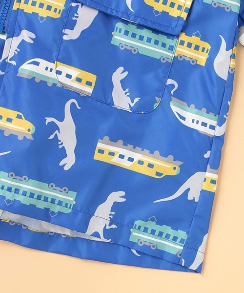 kladskap（クレードスコープ）の「恐竜×電車柄レインコート（レインコート/ポンチョ・キッズ・イエロー/ブルー・M/L）」の15枚目の写真