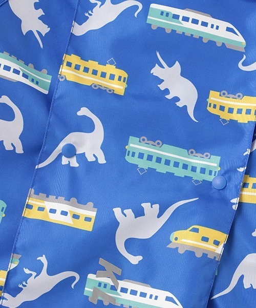 kladskap（クレードスコープ）の「恐竜×電車柄レインコート（レインコート/ポンチョ・キッズ・イエロー/ブルー・M/L）」の13枚目の写真