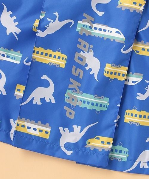 kladskap（クレードスコープ）の「恐竜×電車柄レインコート（レインコート/ポンチョ・キッズ・イエロー/ブルー・M/L）」の20枚目の写真