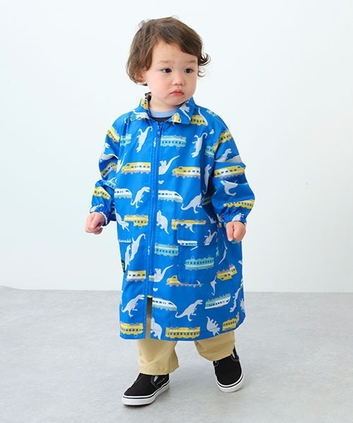 kladskap（クレードスコープ）の「恐竜×電車柄レインコート（レインコート/ポンチョ・キッズ・イエロー/ブルー・M/L）」の21枚目の写真