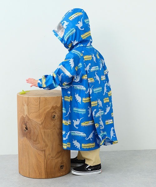 kladskap（クレードスコープ）の「恐竜×電車柄レインコート（レインコート/ポンチョ・キッズ・イエロー/ブルー・M/L）」の22枚目の写真