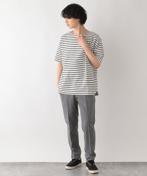 GLOBAL WORK(グローバルワーク)の「アソートボーダーBIGTee/262071(Tシャツ/カットソー・メンズ・ネイビー/その他/その他1/ミント/オレンジ・SMALL/MEDIUM/LARGE)」の6枚目の写真