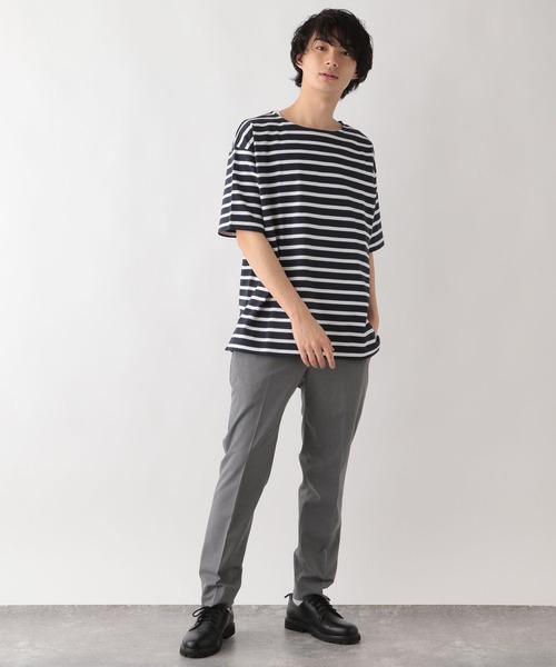 GLOBAL WORK(グローバルワーク)の「アソートボーダーBIGTee/262071(Tシャツ/カットソー・メンズ・ネイビー/その他/その他1/ミント/オレンジ・SMALL/MEDIUM/LARGE)」の11枚目の写真