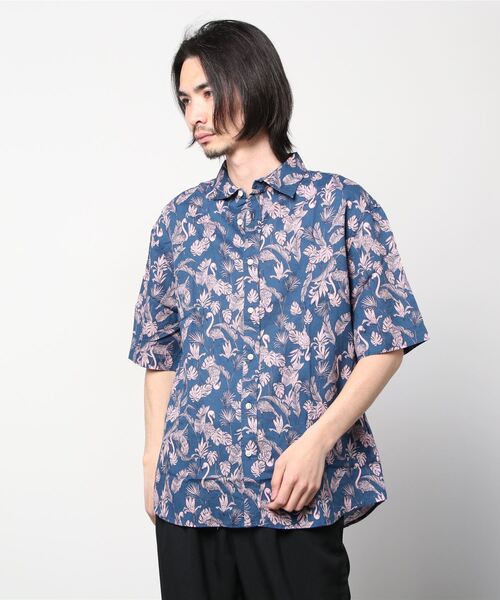 BANANA REPUBLIC FACTORY STORE（バナナリパブリック ファクトリーストア）の「BANANA REPUBLIC FACTORY STORE　　日本限定半袖リネンプリントシャツ（シャツ/ブラウス・メンズ・マルチ/ブルー系その他/グリーン/ブルー/ブルー系その他2/ブルー系その他3・M/S/XL/L）」の8枚目の写真