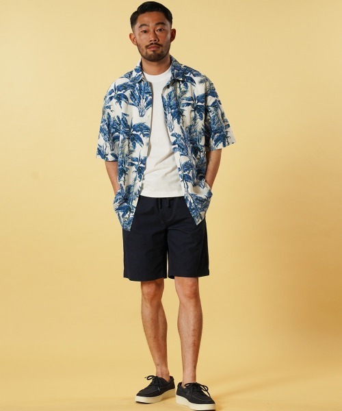 BANANA REPUBLIC FACTORY STORE（バナナリパブリック ファクトリーストア）の「BANANA REPUBLIC FACTORY STORE　　日本限定半袖リネンプリントシャツ（シャツ/ブラウス・メンズ・マルチ/ブルー系その他/グリーン/ブルー/ブルー系その他2/ブルー系その他3・M/S/XL/L）」の13枚目の写真