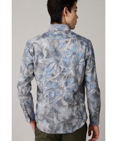 HIGH STREET(ハイストリート)の「HIGH STREET∴TAIANAフラワージャガードシャツ(シャツ/ブラウス・メンズ・ブルー/カーキ・S/L/M)」の5枚目の写真