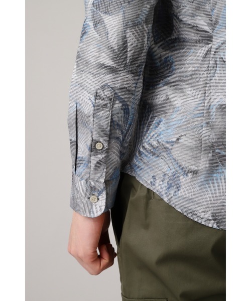 HIGH STREET(ハイストリート)の「HIGH STREET∴TAIANAフラワージャガードシャツ(シャツ/ブラウス・メンズ・ブルー/カーキ・S/L/M)」の8枚目の写真