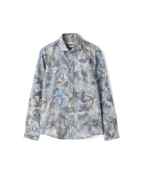 HIGH STREET(ハイストリート)の「HIGH STREET∴TAIANAフラワージャガードシャツ(シャツ/ブラウス・メンズ・ブルー/カーキ・S/L/M)」の9枚目の写真