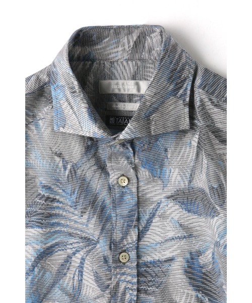 HIGH STREET(ハイストリート)の「HIGH STREET∴TAIANAフラワージャガードシャツ(シャツ/ブラウス・メンズ・ブルー/カーキ・S/L/M)」の10枚目の写真