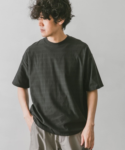 URBAN RESEARCH DOORS(アーバンリサーチドアーズ)の「マルチボーダーショートスリーブTシャツ(Tシャツ/カットソー・メンズ・チャコールグレー/イエロー/オレンジ・40/38)」の20枚目の写真