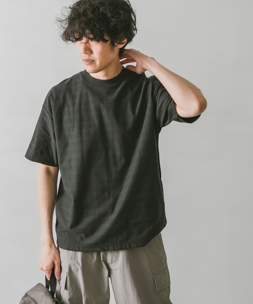 URBAN RESEARCH DOORS(アーバンリサーチドアーズ)の「マルチボーダーショートスリーブTシャツ(Tシャツ/カットソー・メンズ・チャコールグレー/イエロー/オレンジ・40/38)」の21枚目の写真