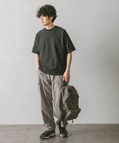 URBAN RESEARCH DOORS(アーバンリサーチドアーズ)の「マルチボーダーショートスリーブTシャツ(Tシャツ/カットソー・メンズ・チャコールグレー/イエロー/オレンジ・40/38)」の22枚目の写真