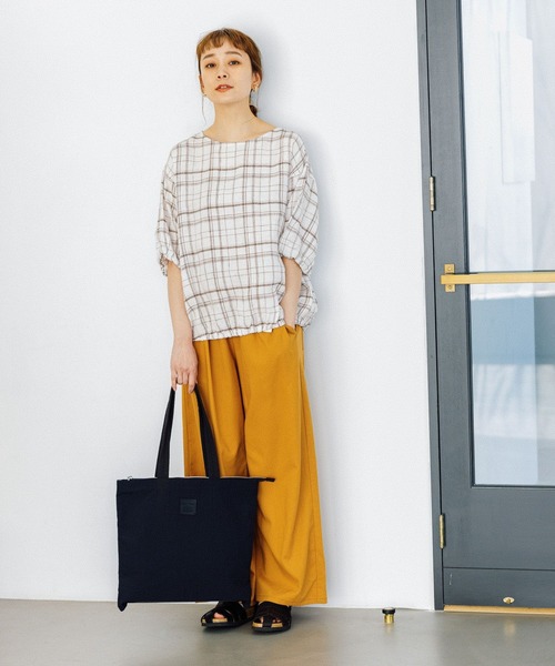 studio CLIP（スタディオクリップ）の「Legato Largo別注ナイロントートバッグ（トートバッグ・レディース・カーキ/ブラック/ベージュ・FREE）」の19枚目の写真