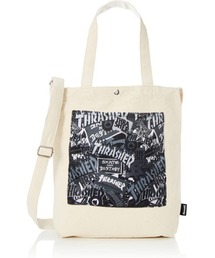 THRASHER/スラッシャー Tote Shoulder M トートバック エコバック ショルダーバック ロゴ入り 2way マークゴンザレス
