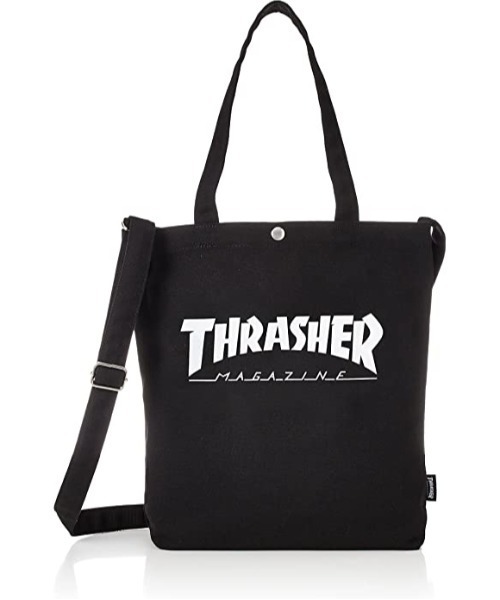 THRASHER（スラッシャー）の「THRASHER/スラッシャー Tote Shoulder M トートバック エコバック ショルダーバック ロゴ入り 2way マークゴンザレス（ショルダーバッグ・メンズ・ホワイト系その他/ホワイト系その他2/ホワイト系その他3/ホワイト系その他4/ブラック系その他2/ブラック系その他/ホワイト系5/ブラック系その他3/ホワイト系その他6/ブラック系その他4/ブラック系その他5・FREE）」の7枚目の写真