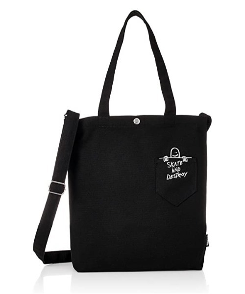 THRASHER（スラッシャー）の「THRASHER/スラッシャー Tote Shoulder M トートバック エコバック ショルダーバック ロゴ入り 2way マークゴンザレス（ショルダーバッグ・メンズ・ホワイト系その他/ホワイト系その他2/ホワイト系その他3/ホワイト系その他4/ブラック系その他2/ブラック系その他/ホワイト系5/ブラック系その他3/ホワイト系その他6/ブラック系その他4/ブラック系その他5・FREE）」の8枚目の写真