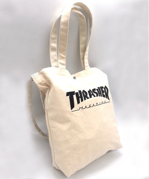 THRASHER（スラッシャー）の「THRASHER/スラッシャー Tote Shoulder M トートバック エコバック ショルダーバック ロゴ入り 2way マークゴンザレス（ショルダーバッグ・メンズ・ホワイト系その他/ホワイト系その他2/ホワイト系その他3/ホワイト系その他4/ブラック系その他2/ブラック系その他/ホワイト系5/ブラック系その他3/ホワイト系その他6/ブラック系その他4/ブラック系その他5・FREE）」の12枚目の写真