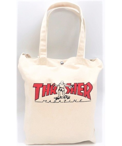 THRASHER（スラッシャー）の「THRASHER/スラッシャー Tote Shoulder M トートバック エコバック ショルダーバック ロゴ入り 2way マークゴンザレス（ショルダーバッグ・メンズ・ホワイト系その他/ホワイト系その他2/ホワイト系その他3/ホワイト系その他4/ブラック系その他2/ブラック系その他/ホワイト系5/ブラック系その他3/ホワイト系その他6/ブラック系その他4/ブラック系その他5・FREE）」の13枚目の写真