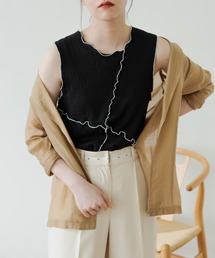 【ZOZOTOWN限定】mellow no sleeve tops/メロウノースリーブトップス