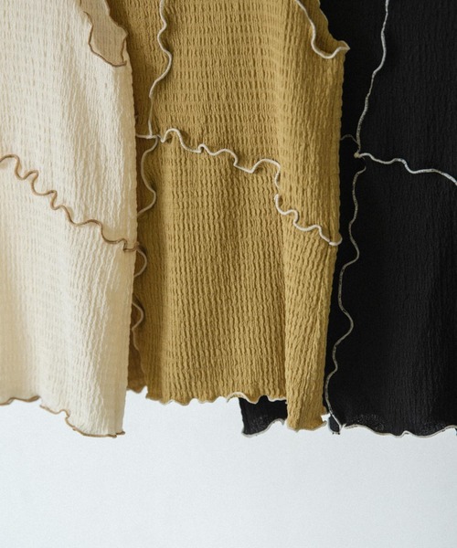 idem（イデム）の「【ZOZOTOWN限定】mellow no sleeve tops/メロウノースリーブトップス（タンクトップ・レディース・ブラック/グリーン/アイボリー・FREE）」の14枚目の写真