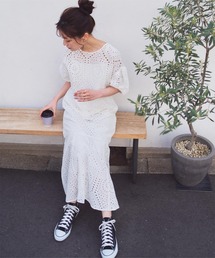 titivate | 前後2wayｺｯﾄﾝﾚｰｽﾏｰﾒｲﾄﾞﾜﾝﾋﾟｰｽ(ワンピース)