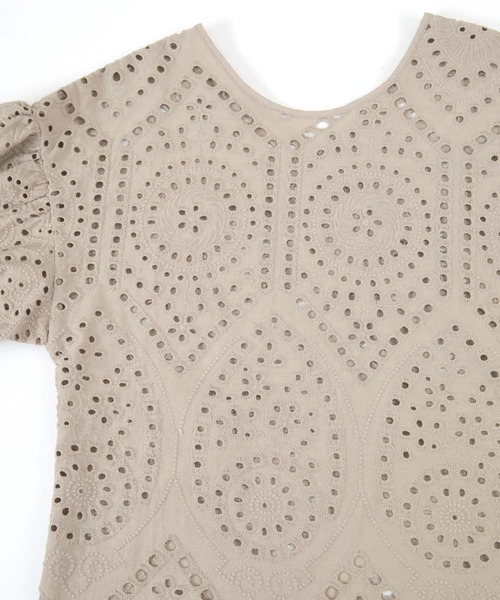 titivate（ティティベイト）の「前後2wayｺｯﾄﾝﾚｰｽﾏｰﾒｲﾄﾞﾜﾝﾋﾟｰｽ（ワンピース・レディース・ブラック/オフホワイト/グレイッシュベージュ・S/M/L）」の20枚目の写真