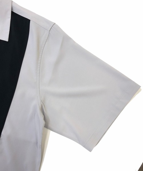 Beno(ビーノ)の「パネルスウィッチ オープンカラーオーバードレープシャツ(シャツ/ブラウス・メンズ・ブラック/ライトグレー/チャコールグレー/グリーン/サックスブルー/スモークピンク・M/L)」の19枚目の写真