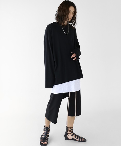 minsobi（ミンソビ）の「ルーズタンクトップ（タンクトップ・メンズ・ホワイト/ブラック・FREE）」の9枚目の写真