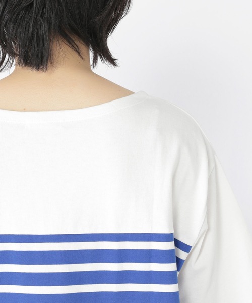 studio CLIP(スタディオクリップ)の「【WEB限定/ウォッシャブル】パネル風ボーダーワンピース(ワンピース・レディース・ブラック/ブルー/グリーン・FREE)」の19枚目の写真