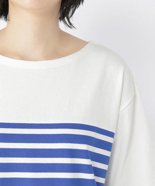 studio CLIP(スタディオクリップ)の「【WEB限定/ウォッシャブル】パネル風ボーダーワンピース(ワンピース・レディース・ブラック/ブルー/グリーン・FREE)」の20枚目の写真