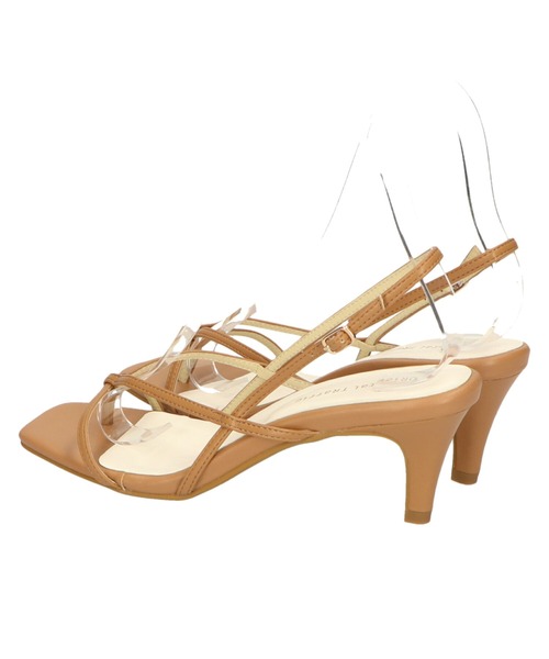 スクエアトゥトングヒールサンダル/21239（サンダル）｜ORiental TRaffic（オリエンタルトラフィック）