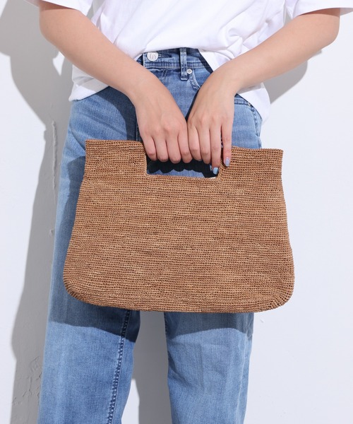 OUVRAGE CLASSE(ウヴラージュクラス)の「【MADE IN MADA /メイドインマダ】NIRY CLUTCHES(クラッチバッグ・レディース・ライトブラウン・FREE)」の2枚目の写真